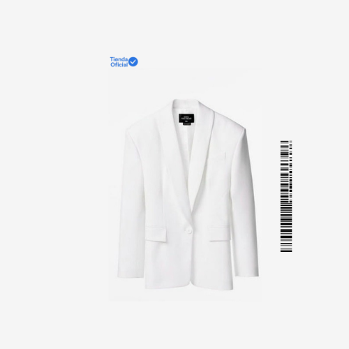 ZARA WOMAN SHOULDER PAD BLAZER TUXEDO COLLAR DINNER JACKET Small 7705/460